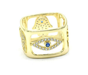 Lucky Charm Dice Ring for Her Color Gold SIZE 9